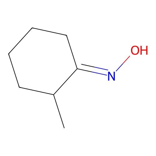 Cyclohexanone, 2-methyl-, oxime structure