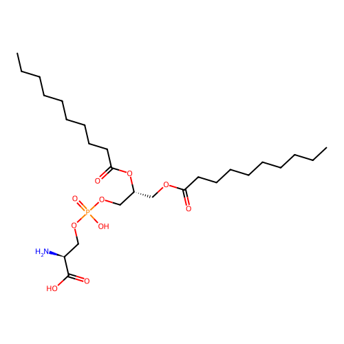 1,2-Didecanoyl-sn-glycero-3-phosphoserine structure