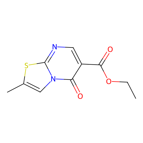 Ethyl 2-methyl-5-oxo-5H-[1,3]thiazolo[3,2-a]pyrimidine-6-carboxylate structure