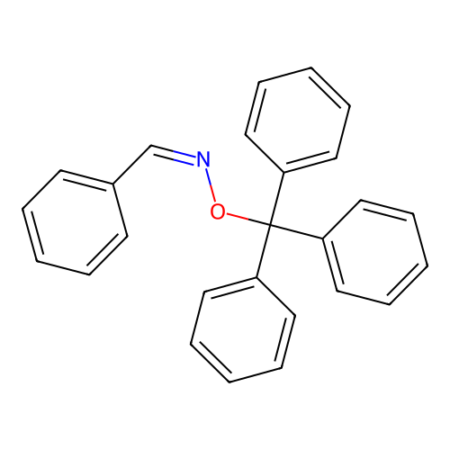 (Z)-1-phenyl-N-trityloxymethanimine structure