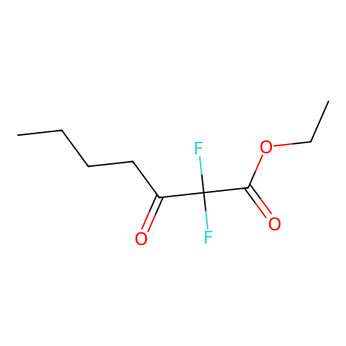 Ethyl 2,2-difluoro-3-oxoheptanoate structure