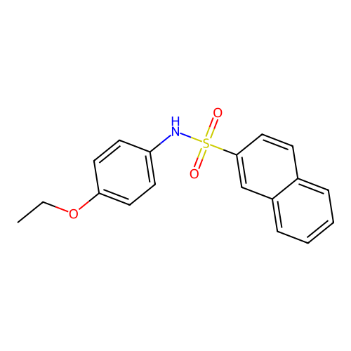N-(4-ethoxyphenyl)naphthalene-2-sulfonamide structure