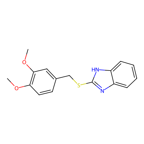 2-[(3,4-dimethoxybenzyl)sulfanyl]-1H-benzimidazole structure