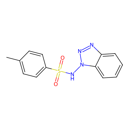 N-(benzotriazol-1-yl)-4-methylbenzenesulfonamide structure