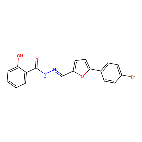 N'-[(E)-[5-(4-Bromophenyl)furan-2-YL]methylidene]-2-hydroxybenzohydrazide structure