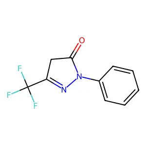 1-phenyl-3-(trifluoromethyl)-4,5-dihydro-1H-pyrazol-5-one structure