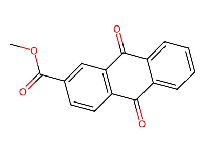 2-Carbomethoxy-9,10-anthraquinone structure