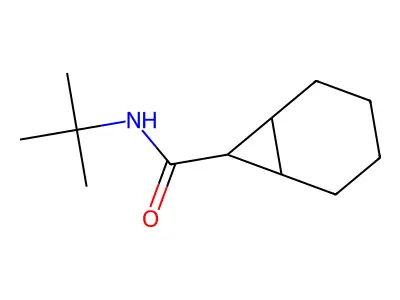 N-(tert-butyl)bicyclo[4.1.0]heptane-7-carboxamide structure