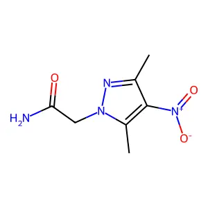 2-(3,5-dimethyl-4-nitro-1H-pyrazol-1-yl)acetamide structure