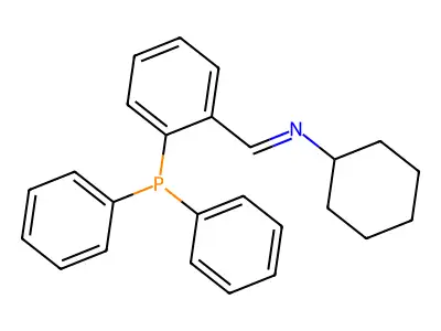 Benzenamine, N-[[2-(diphenylphosphino)phenyl]methylene]- structure