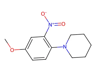 1-(4-Methoxy-2-nitrophenyl)piperidine structure