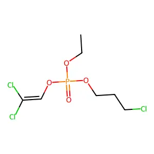 Phosphoric acid, 3-chloropropyl 2,2-dichlorovinyl ethyl ester structure