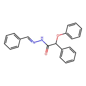 N-Benzylidene-2-phenoxy-2-phenylethanehydrazonato(3-) structure