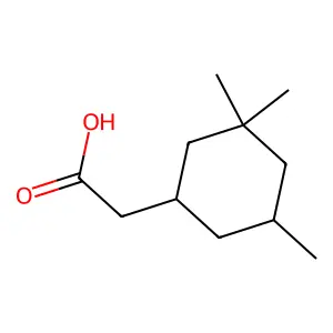 Cyclohexaneacetic acid, 3,3,5-trimethyl- structure