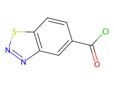 1,2,3-Benzothiadiazole-5-carbonyl chloride structure