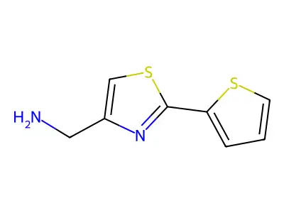 2-(2-Thienyl)-4-thiazolemethanamine structure