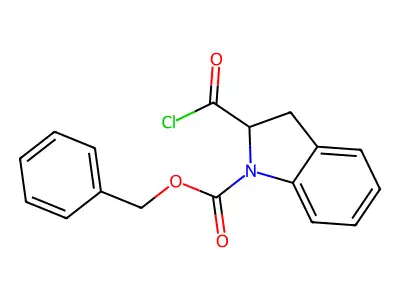 Benzyl 2-(chlorocarbonyl)-1-indolinecarboxylate structure