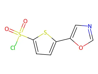 5-(1,3-Oxazol-5-yl)thiophene-2-sulfonyl chloride structure