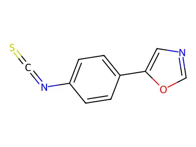 5-(4-Isothiocyanatophenyl)-1,3-oxazole structure