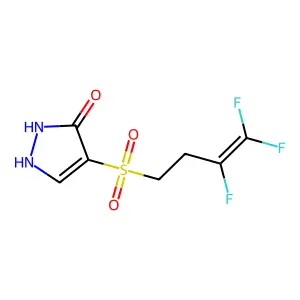 4-[(3,4,4-trifluoro-3-butenyl)sulfonyl]-1H-pyrazol-5-ol structure