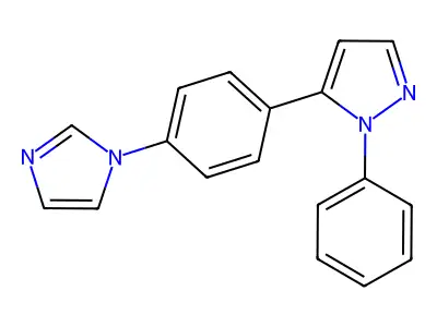 5-[4-(1H-imidazol-1-yl)phenyl]-1-phenyl-1H-pyrazole structure