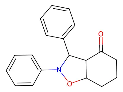 2,3-diphenylhexahydro-1,2-benzisoxazol-4(2H)-one structure