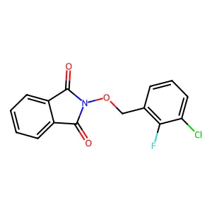 2-[(3-Chloro-2-fluorophenyl)methoxy]isoindole-1,3-dione structure