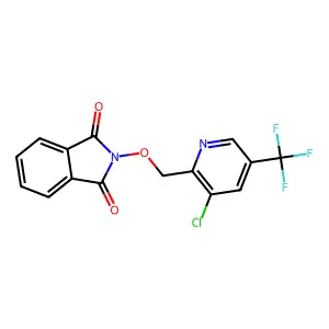 2-{[3-chloro-5-(trifluoromethyl)-2-pyridinyl]methoxy}-1H-isoindole-1,3(2H)-dione structure