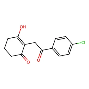 2-[2-(4-Chlorophenyl)-2-oxoethyl]-3-hydroxy-2-cyclohexen-1-one structure