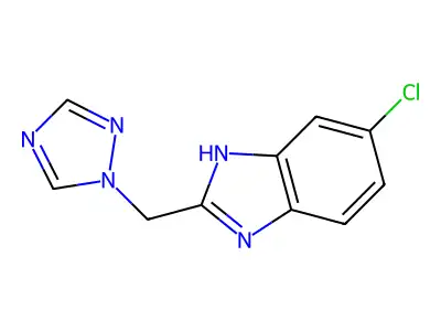 5-chloro-2-(1H-1,2,4-triazol-1-ylmethyl)-1H-1,3-benzimidazole structure