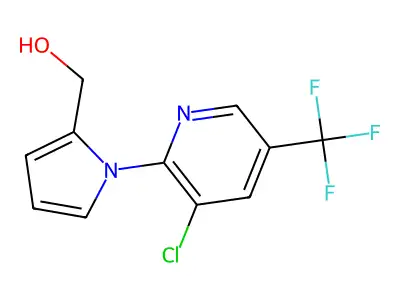 {1-[3-chloro-5-(trifluoromethyl)-2-pyridinyl]-1H-pyrrol-2-yl}methanol structure