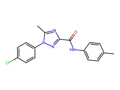 1-(4-chlorophenyl)-5-methyl-N-(4-methylphenyl)-1H-1,2,4-triazole-3-carboxamide structure