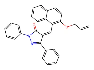 2,5-Diphenyl-4-[(2-prop-2-enoxynaphthalen-1-yl)methylidene]pyrazol-3-one structure