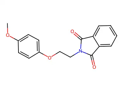 2-[2-(4-methoxyphenoxy)ethyl]-1H-isoindole-1,3(2H)-dione structure