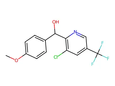 [3-Chloro-5-(trifluoromethyl)-2-pyridinyl](4-methoxyphenyl)methanol structure