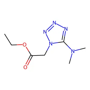 ethyl 2-[5-(dimethylamino)-1H-1,2,3,4-tetraazol-1-yl]acetate structure
