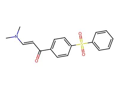 1-[4-(Benzenesulfonyl)phenyl]-3-(dimethylamino)prop-2-en-1-one structure