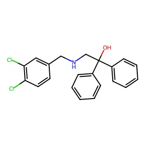 2-[(3,4-Dichlorobenzyl)amino]-1,1-diphenyl-1-ethanol structure