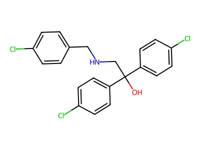 2-[(4-Chlorobenzyl)amino]-1,1-bis(4-chlorophenyl)-1-ethanol structure