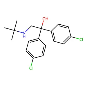 2-(Tert-butylamino)-1,1-bis(4-chlorophenyl)-1-ethanol structure