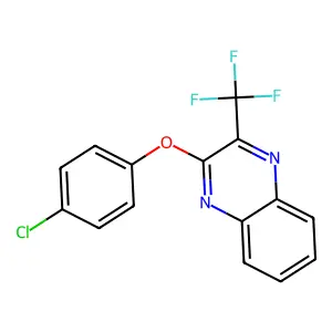 2-(4-Chlorophenoxy)-3-(trifluoromethyl)quinoxaline structure