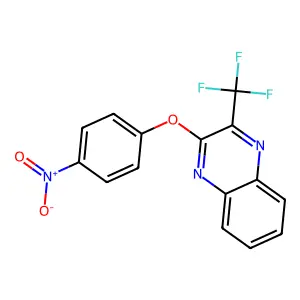 2-(4-Nitrophenoxy)-3-(trifluoromethyl)quinoxaline structure