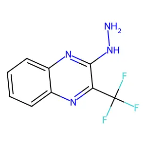 2-Hydrazino-3-(trifluoromethyl)quinoxaline structure