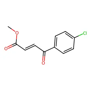 Methyl 4-(4-chlorophenyl)-4-oxo-but-2-enoate structure