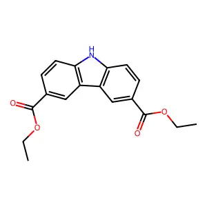 Diethyl 9H-carbazole-3,6-dicarboxylate structure