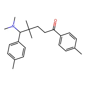 5-(Dimethylamino)-4,4-dimethyl-1,5-bis(4-methylphenyl)pentan-1-one structure