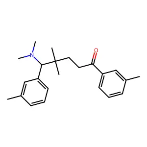 Ketone, 3,3-dimethyl-4-(dimethylamino)-4-(m-tolyl)butyl m-tolyl structure