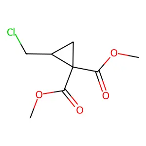 Dimethyl 2-(chloromethyl)cyclopropane-1,1-dicarboxylate structure