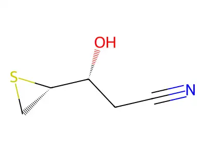 1-Cyano-2-hydroxy-3,4-epithiobutane structure