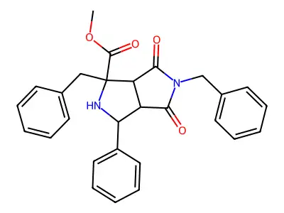 methyl 1,5-dibenzyl-4,6-dioxo-3-phenyloctahydropyrrolo[3,4-c]pyrrole-1-carboxylate structure